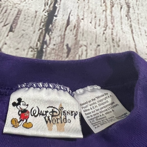 Vintage 90s Disney Land Winnie the Pooh Disney Purple 1990s Sweatshirt - Picture 4 of 5